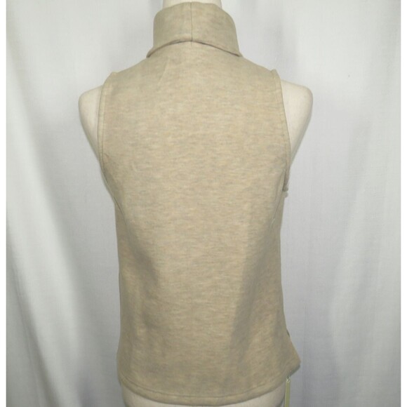 OGL FuzzLuxe Wool Blend Soft Cozy Heavyweight Sleeveless Turtleneck Top Sz Large - Picture 9 of 9